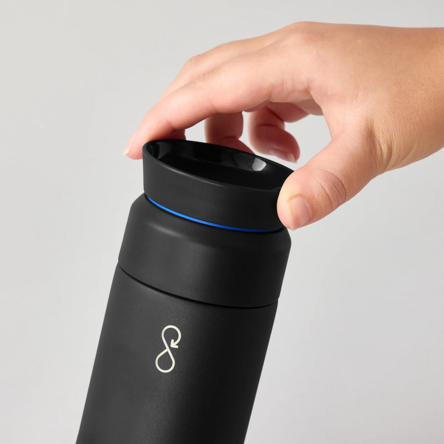 Terra Nova's Ocean Bottle Brew Flask Obsidian Black (350ml)
